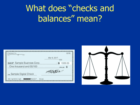 checks and balances