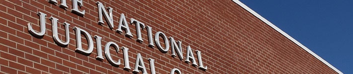 The National Judicial College sign