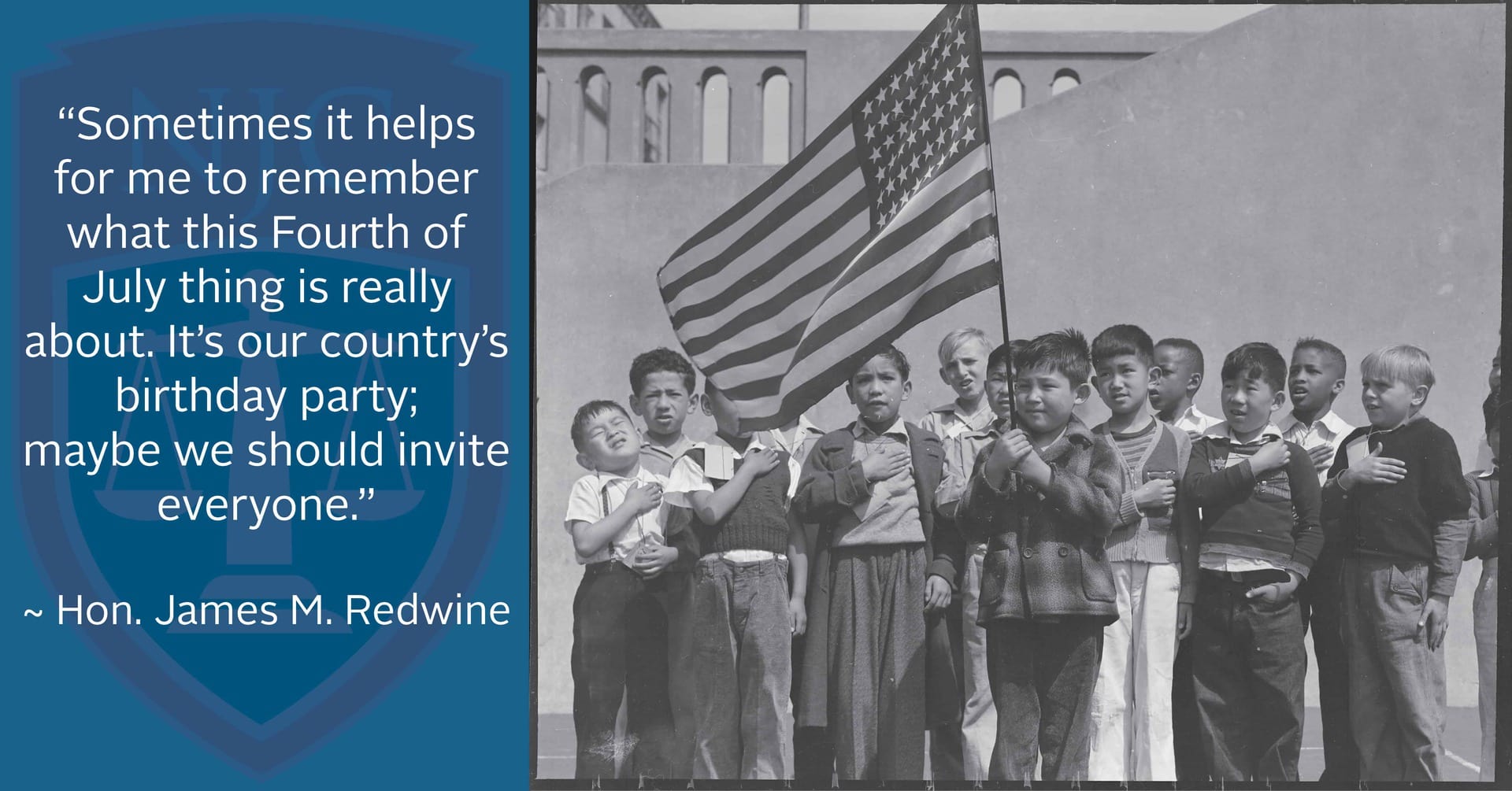 Honorable James M. Redwine on Fourth of July