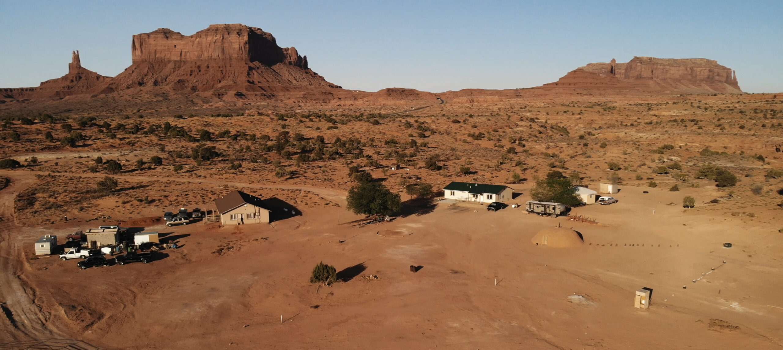 Village near the Oljatoâ Monument Valley in Arizona.