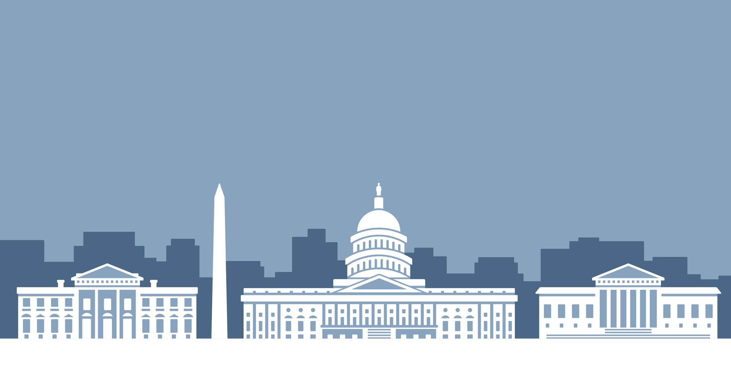 Washington D.C. Government Skyline